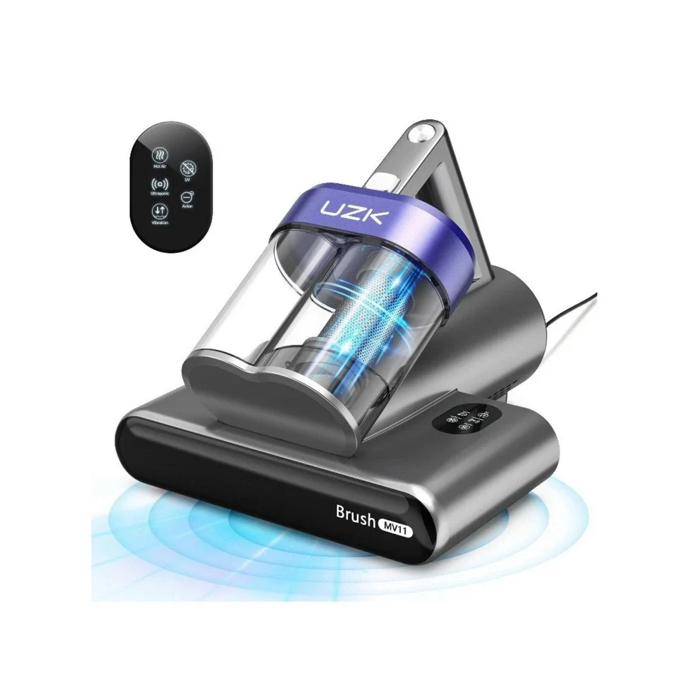 UZK Mattress Vacuum Bed Vacuum with UV-C Light, 16Kpa, Size 11*9.45*8.46 -